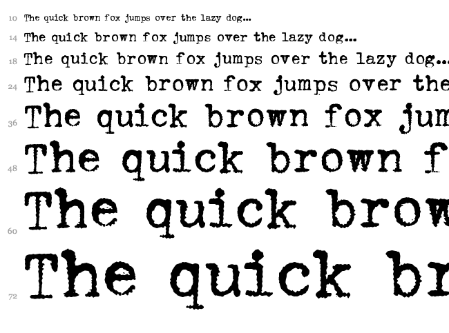 Hermes 1943 font waterfall